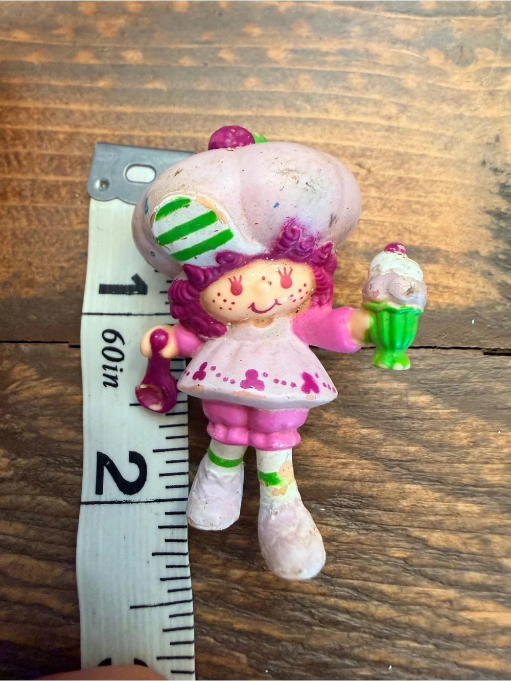 🍓 Vintage 1981 Strawberry Shortcake Raspberry Tart PVC Mini Figurine1.75” 🍓